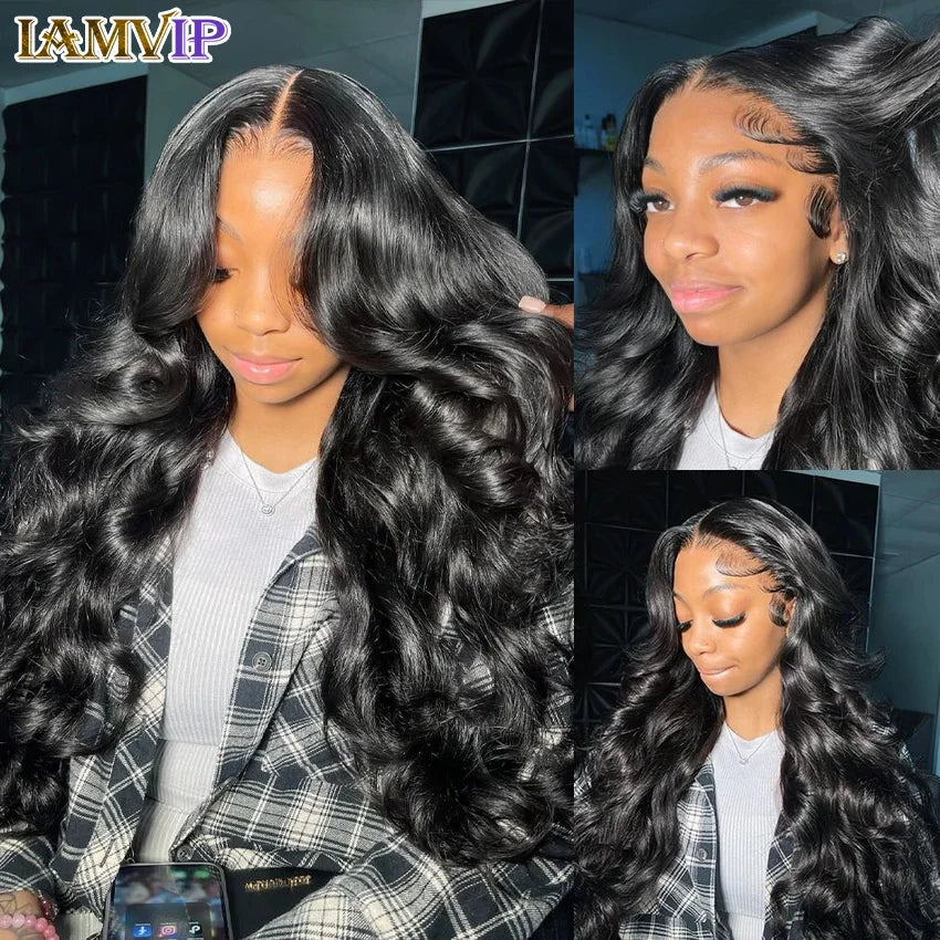 250% 30-36inch Body Wave 13x6 Hd Frontal Human Hair Pre-plucked Lace Brazilian Remy 13x4 Front Wig 4x4 Closure With Hd Full Lace