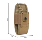 1pc Tactical Radio Walkie Talkie Pouch Magazine Waist Bag Holder Pack Airsoft Hunting Camping Interphone Holster Bag
