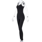 Dulzura Solid Bodycon Strap Jumpsuit For Women Bodycon Sexy Streetwear Fall Winter Skinny Rompers Sportswear Wholesale Items