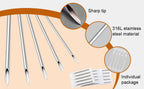 100/50/5pcs Disposable Piercing Needles 12G 14G 16G 18G 20G Ear Nose Navel Nipple Sterile Piercing Needle Permanent Makeup Tools