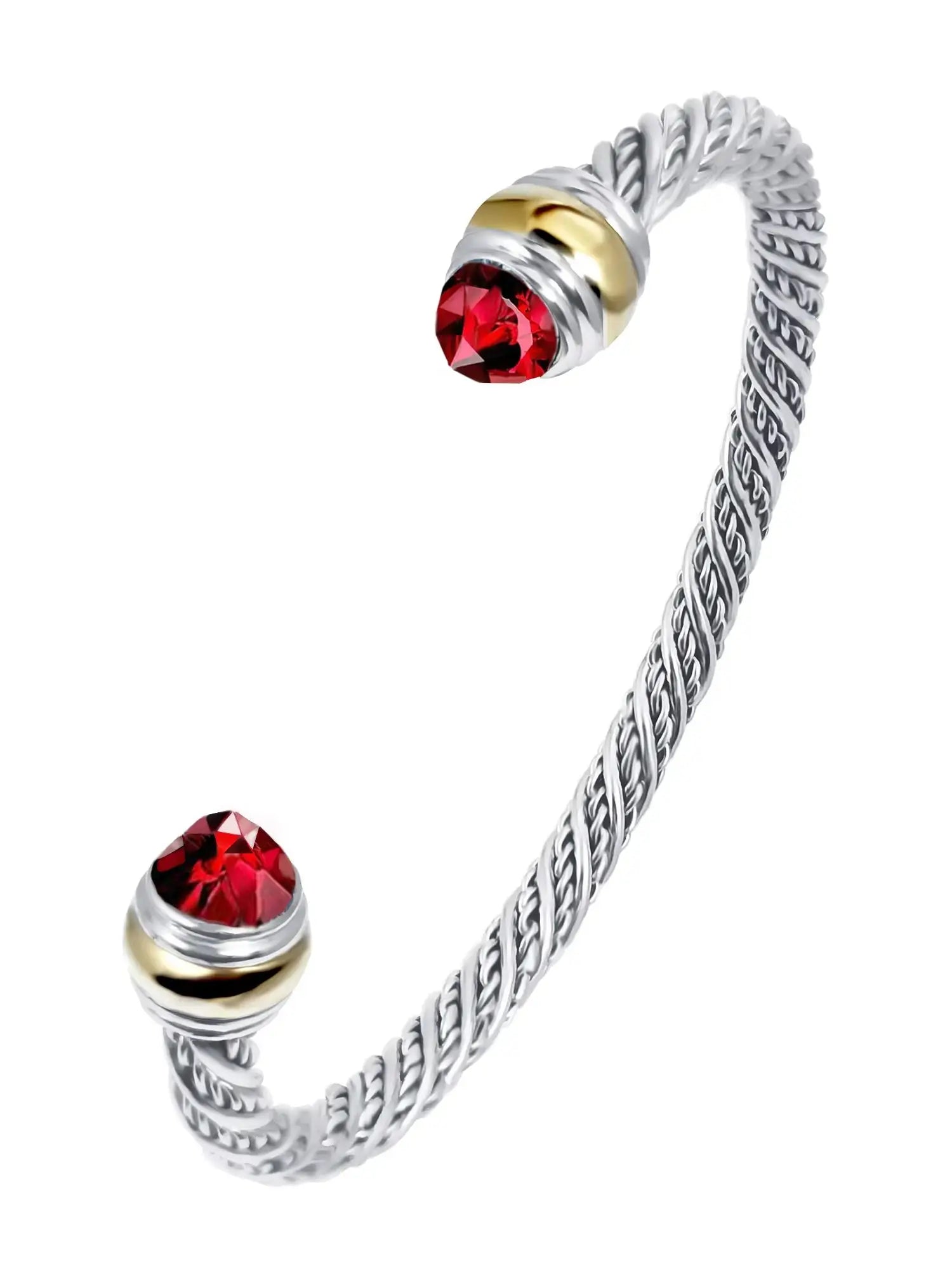 1PC Cable Bracelet for Women Gemstone Open Cuff Bracelet Bangle Bracelet Pearl Bracelet for Girls Best Gift for Women Friend