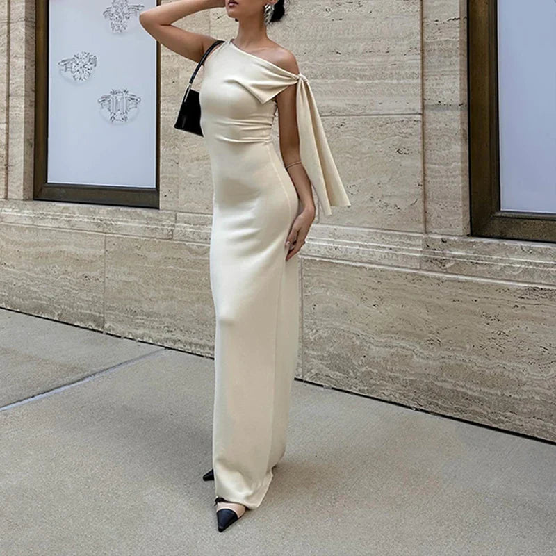 Candyhot Sexy Solid O-Neck Sleeveless Casual Fashion Dress Y2K Summer Slim Fit Piece Maxi Dress Evening Dresses Women's Clothing