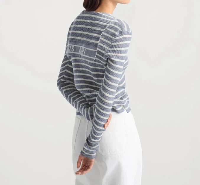 2025 new striped sweater for women
