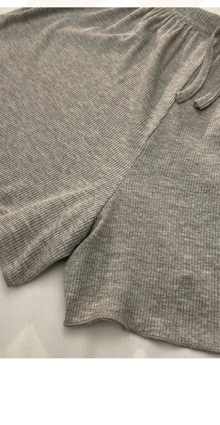 Casual Women Pajamas Summer Sleepwear Spaghetti Strap Shorts Sets 2 Pieces Night Wears O-neck Korean Sleeping Solid Home Suit