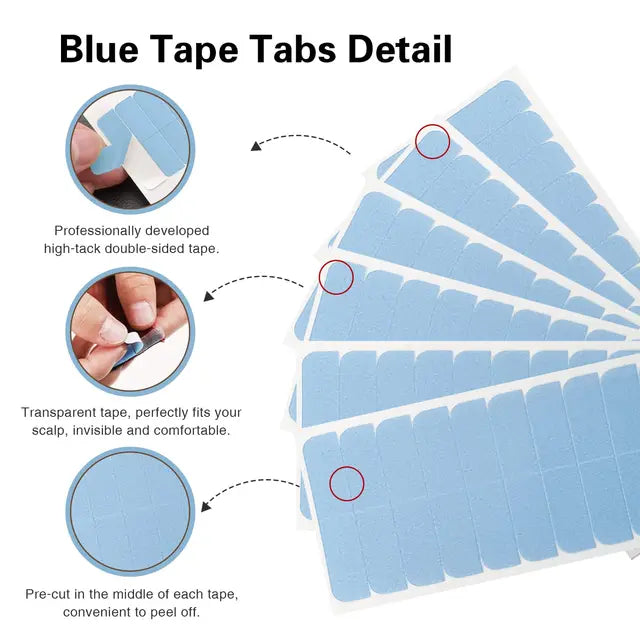 Double-Sided Hair Extension Tape Replacement Adhesive Tape for Extensions