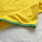 2024 Suspender Dress Women Beach Casual Short Dress Yellow Brasil Printed Long T Shirt Loose U Neck Sexy Summer Sling Mini Robe