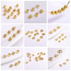 18K Gold Plated Split Rings Connecting Ring Brass Open Jump Rings Accessories For Jewelry DIY Jewelry Material Wholesale
