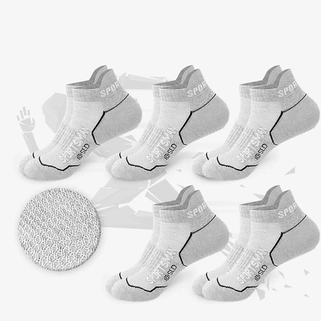 5 Pairs sport Socks High Quality  Men's Summer Man Short Socks Breathable Ankle Socks Cotton Black Thin Cut Run Men Socks