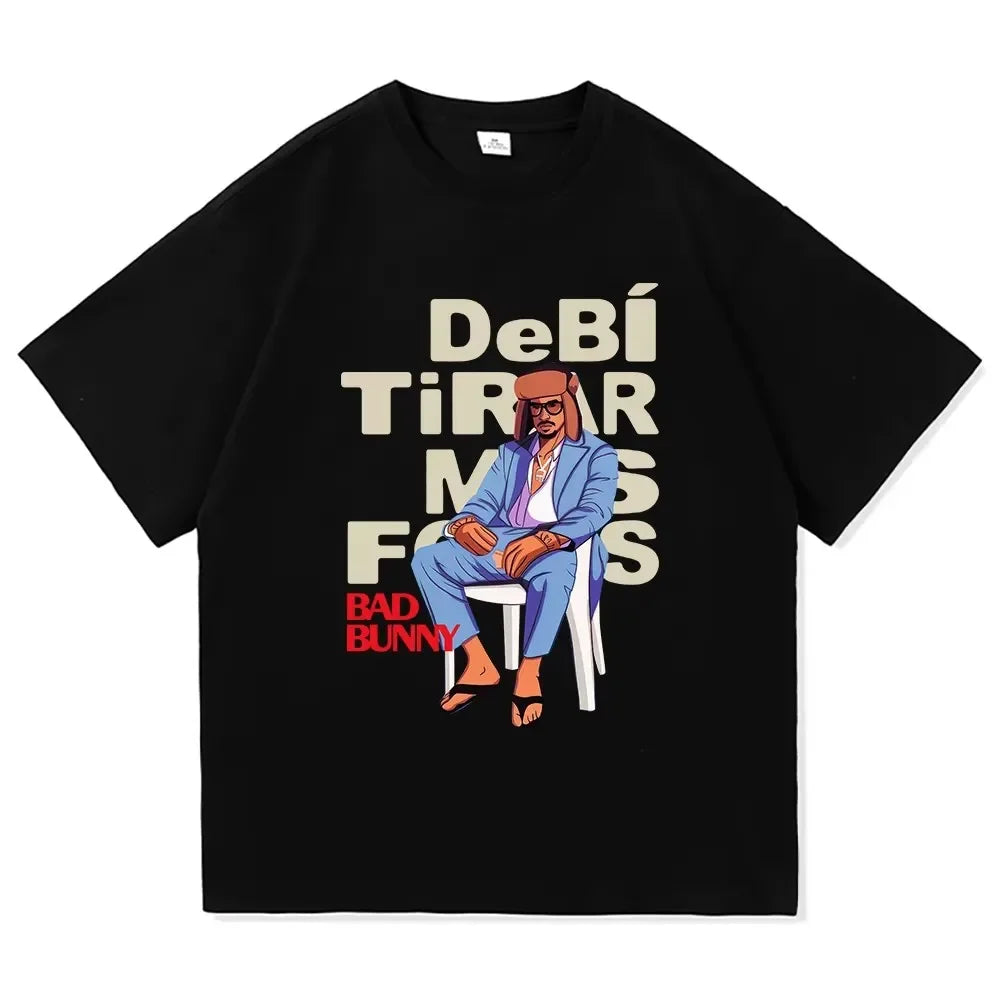 Bad Bunny T-shirts Graphic Harajuku Men women Tshirt Designer Harajuku Unisex Clothing