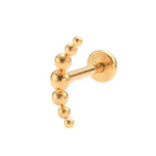 ASTM F136 Titanium Mirror Polish 7 Beads Cluster 16G Labret Cartilage Helix Conch Monroe Tragus Piercing Body Jewelry