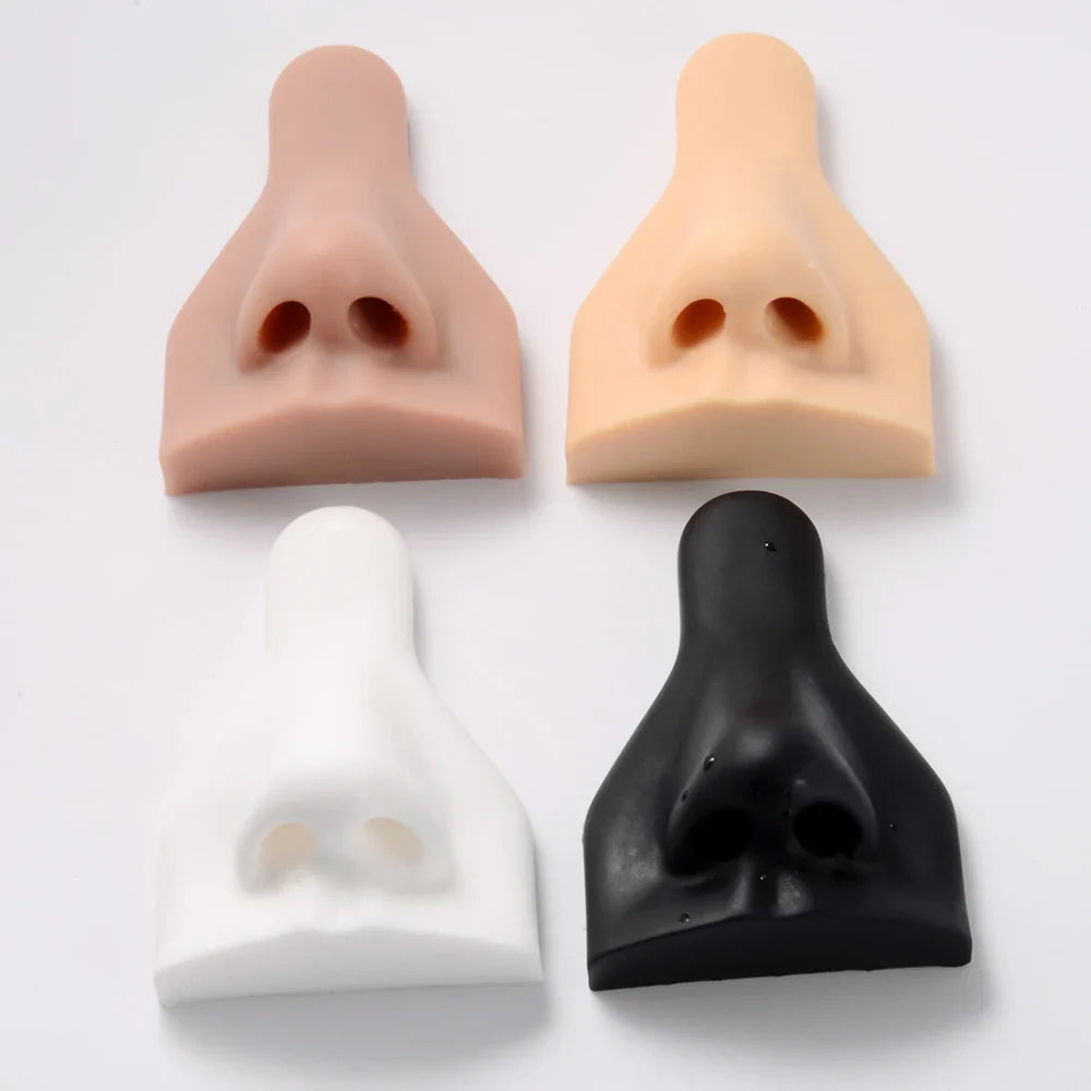 1Pc Soft Silicone Nose Model Tattoo Practice Jewelry Display Piercing Tools Earring Display Tool Acrylic Display Stand Kit