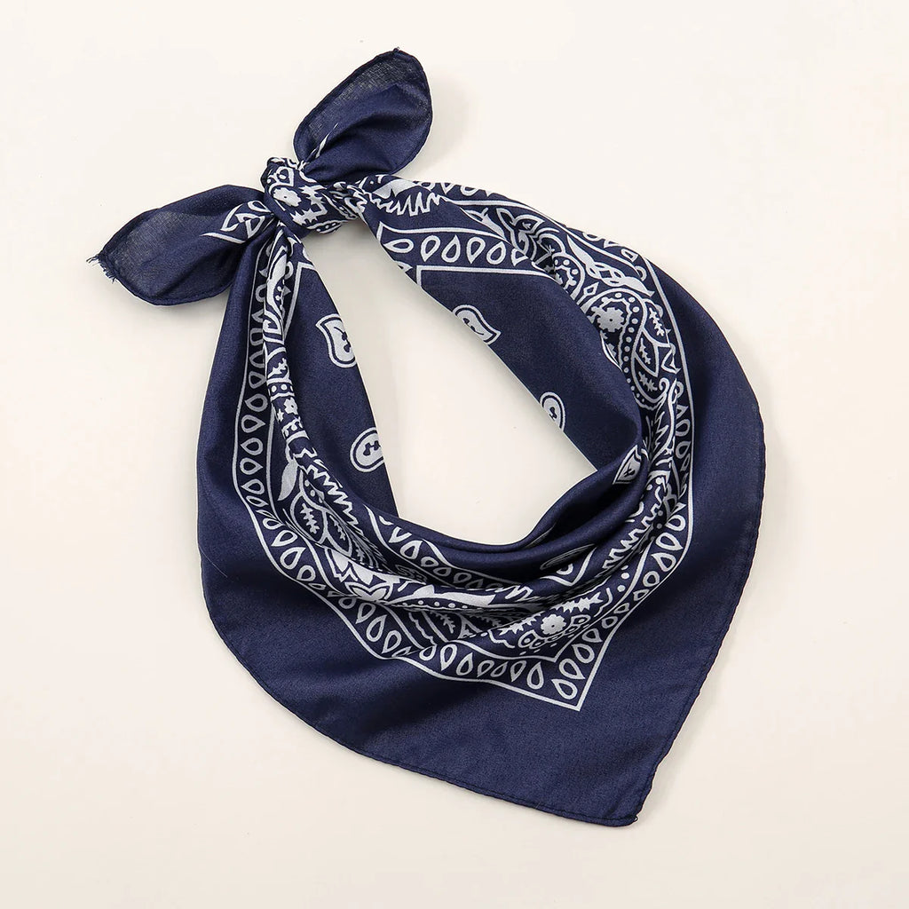 Bohemian Print Bandana Paisley Printed Headbands Hiphop Kerchief Outdoor Unisex Headband Wrist Wraps Face Mask Handkerchief