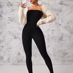 Anti Slip Strip Strapless Sports Jumpsuit Featuring Backless Lifting Hip Lifting To Shape Body Fit Snugly Yoga Fitness Underwear