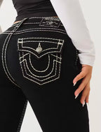 2025 Harajuku Y2K New Buddha High waist Super T Bootcut Jeans Flared Jeans Street Denim Pants High Waist Straight Leg Wide Leg