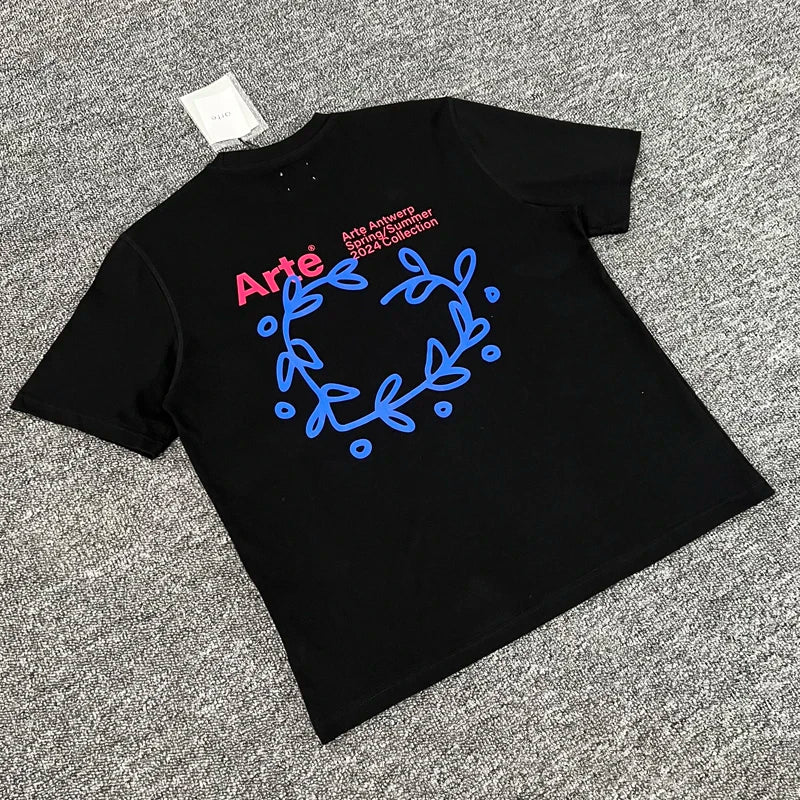 ARTE T-shirts Men Women Couples Streetwear High Quality Print Round Neck Short Sleeve Arte Top Tee One Day Shipped Out