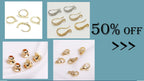 18K Gold Plated Split Rings Connecting Ring Brass Open Jump Rings Accessories For Jewelry DIY Jewelry Material Wholesale