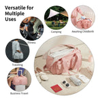 AJI Women Travel Bag Nylon Handheld Travel Bag Carry On Luggage Bag Large Capacity Weekender Gym Sport Holdall Overnight Bag