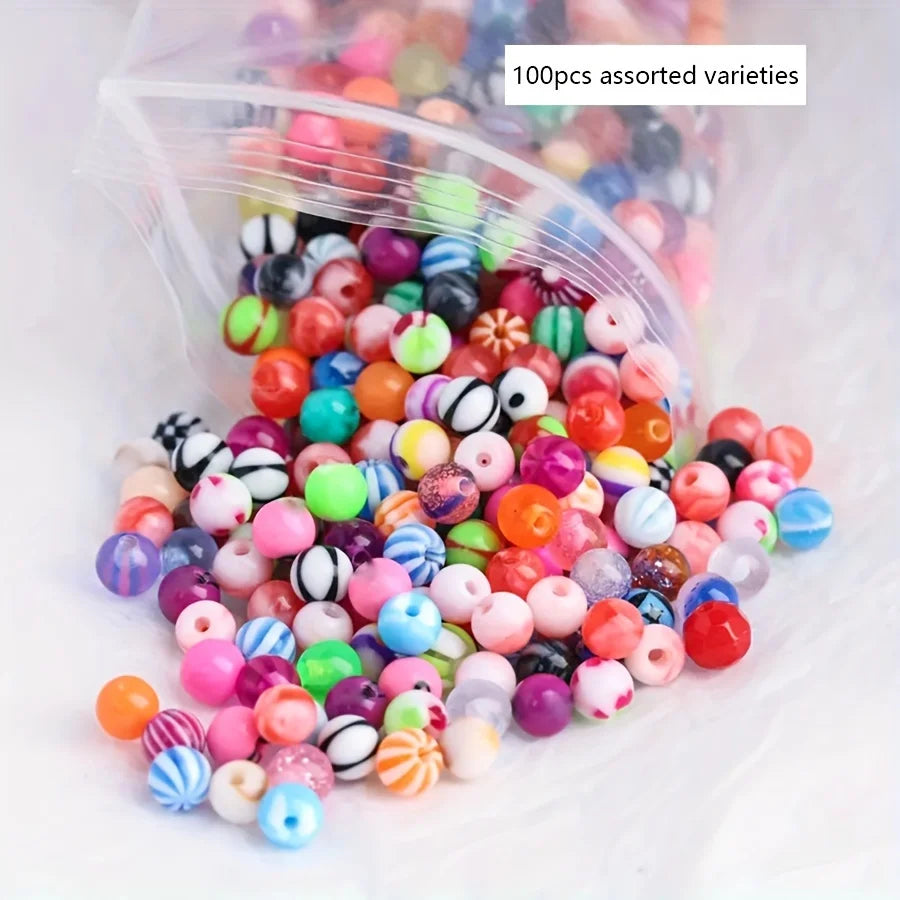 10/50/100pcs Men's Acrylic Round Balls Assorted Varieties Suitable For DIY Piercing Jewelry Such Earrings/Tongue/Navel Rings