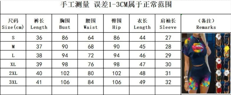 Casual O-neck Short Sleeve T-shirt Shorts Set Office Lady Summer Letter Print Tops Solid Shorts Two Piece Set Women Outfit 2024