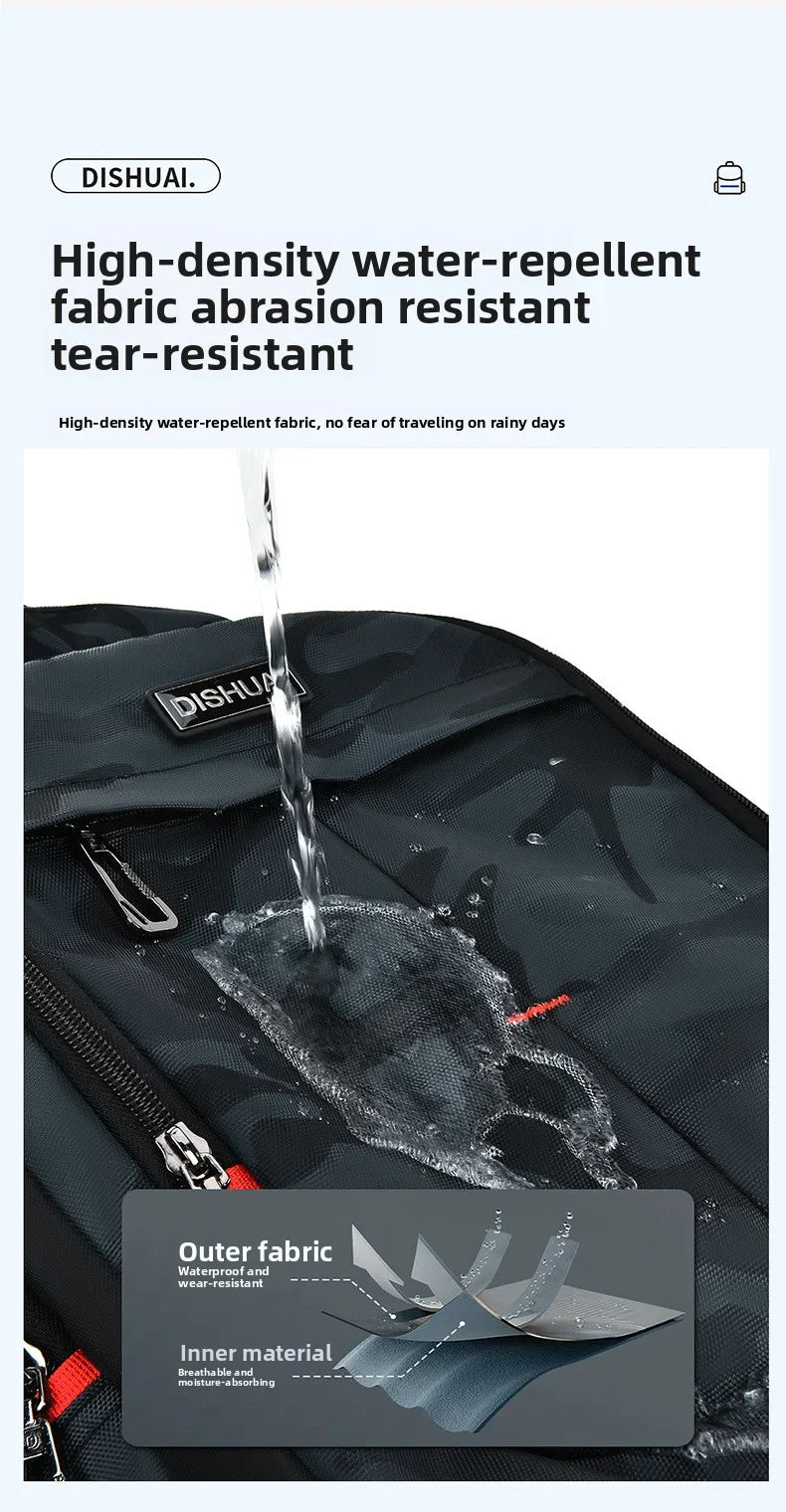 2025 new camouflage backpack for boys High capacity school bag for junior high school students Outdoor travel backpack for men