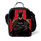 Child Superhero Batmans School Backpack with Lunch Bags ,Pencil Bags ,School Bags for Boys Girls Best Gift