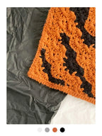 Halloween Costume Skeleton Ghost Bat Spider Web Personalized Knitted Crochet Headband Female Photo Photo Triangle Scarf Trendy