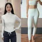 2025 Gold Label Short Sport Jacket Set Women's Yoga Clothes Slimming Fitness Jacket Active Wear Exercise Clothing Female