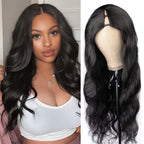 Body Wave V Part Wigs Human Hair 250% Density For Women Full Head Clip In Half Wig No Leave Out Body Wave Wig For Black Women