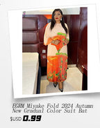 EGRM Miyake Pleated Dress Round Collar Full Sleeve Ruffles High Stretch Loose Dresses for Women 2025 New Autumn Clothing 2G3113